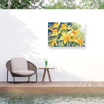 "Daffodil Party" Outdoor Canvas