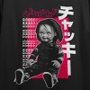 Chucky Friends Til The End Women's Black Crop Tee- - 2 of 3