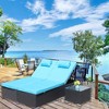 Gulches Outdoor Chaise Lounge Set of 2, Stylish and Comfortable, Perfect for Poolside or Patio, Weather-Resistant Design for Summer Relaxation - 2 of 4