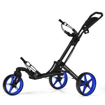 Ram Golf Push / Pull 3-Wheel Golf Cart with 360 Rotating Front Wheel 