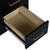 NicBex 30" Bathroom Storage Cabinet with Sink, Bathroom Vanity, 4 Spacious Drawers and 2 Cabinet Doors for Bathroom, Black - 4 of 4