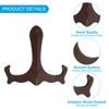 Unique Bargains Imitation Wood Adjustable Folding Picture Frame Display Stand 5 Pcs - 3 of 4