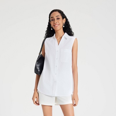 Women's V-Neck Button-Down Shirt - A New Day™