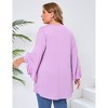 Clearlove Women Plus Size Top Shirt Ruffl Sleeve Blouse - 4 of 4