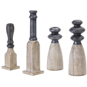 Melrose Assorted Candle Holder Sticks (Set of 4) - 1 of 4