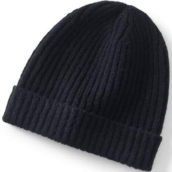 Market & Layne Women Chunky Knit Beanie Hat, Women Winter Hat (black) :  Target