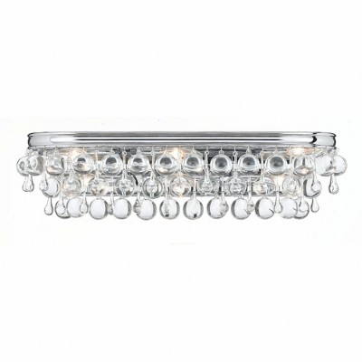 Crystorama Lighting Calypso 6 - Light Vanity in  Polished Chrome