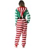 #followme Womens One Piece Christmas Themed Adult Bodysuit Microfleece Hoody Winter Pajamas - 4 of 4