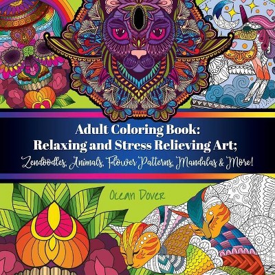 Adult Coloring Book - by  Ocean Dover (Paperback)