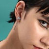 SOHI Women's Metallic Silver Party Cuff Earrings - 3 of 4