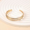 Gold Bangle Bracelets for Women Trendy Chunky Adjustable Twist Love Textured Bracelet - 4 of 4