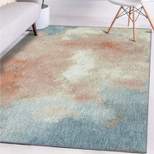 Luxe Weavers Pastel Coastal Abstract Area Rug
