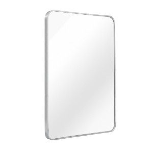 Lyngins 22x30 Inch Bathroom Mirrors,Rectangular Wall Mirrors,Metal Frame 4mm HD Decorative Mirrors,Aluminum Vanity Mirrors for Bathroom,Bedroom - 1 of 4