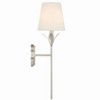 Crystorama Lighting Broche 1 - Light Sconce in  Antique Silver - 3 of 4