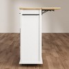 Kitchen Island with Storage, 41'' Storage Island with Drawer, Open Shelf and Door Cabinet, Rolling Cart - 4 of 4