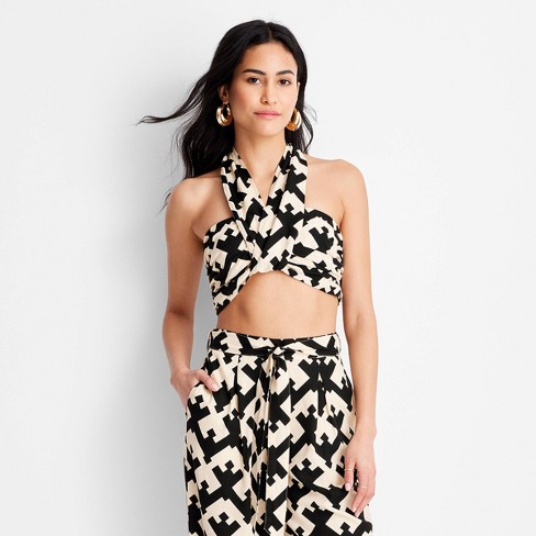 SEXY Elegant Houndstooth Print Backless Halter Top & Bodycon Skirt *NEW for  Sale in Weymouth, MA - OfferUp
