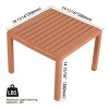 2 Piece Patio Table and Chair Sets, Indoor Outdoor Conversation Furniture Set,Small Space Patio Table Set for Balcony or Courtyard-The Pop Home - 4 of 4