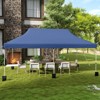Costway 10 x 20 FT Pop-up Canopy UPF50+ Sun Protection Tent with Carrying Bag Blue/Black/Grey/White/Pink - 2 of 4