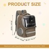 Unique Bargains Pet Portable Travel Backpack for Small Dog with Transparent Cover 1 Pc - 2 of 4