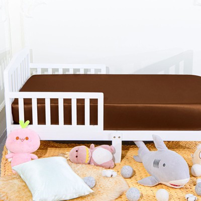 Silk Satin Fitted Crib Sheet, Super Soft and Silky Crib Sheet for Boys, Girls, Unisex - NTBAY