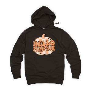 Simply Sage Market Women's Graphic Hoodie Hello Pumpkin Sparkles - 1 of 3