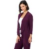 Rekucci Travel in Style Women's Essential Soft Knit Open Front Throw-Over Jacket – Versatile Travel & Layering Cardigan - 2 of 4