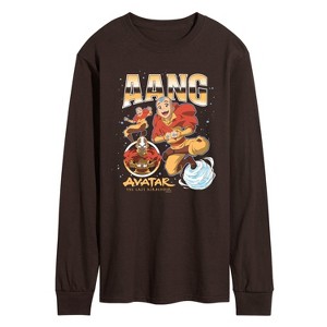 Men's - Avatar: The Last Airbender - Aang Collage Long Sleeve Graphic T-Shirt - 1 of 3