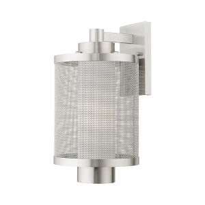 Livex Lighting Nottingham 1 - Light Wall Light in  Brushed Nickel - 1 of 2