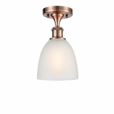Castile - 1 Light Semi-Flush Mount In Industrial Style-11 Inches Tall and 6 Inches Wide