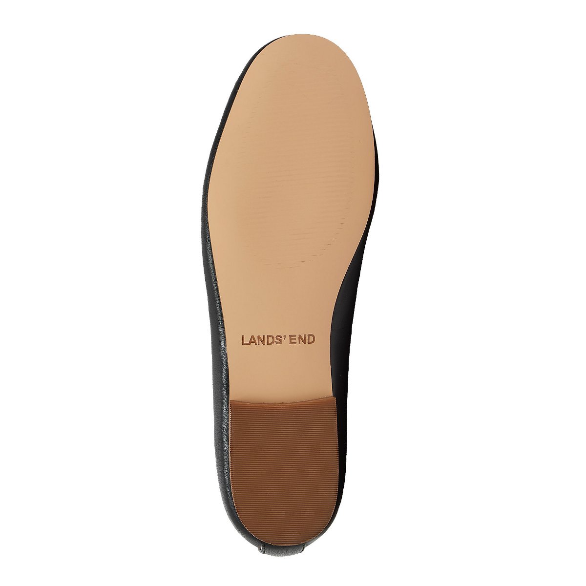 Обувь Lands' End Women's Essential Leather Ballet Flats - 8 - Black — фото 5