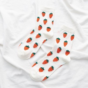 Alilang Women's Colorful Fruit Low Cut Socks Non Slip Cotton for Casual Stability and Comfort 2 Pairs - One Size Fits Most - 1 of 4