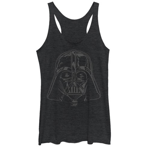 Women's Star Wars Darth Vader Helmet Racerback Tank Top : Target