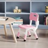 Kids Chairs - 3 Level Height Adjustable Plastic Preschool Chairs with Non-Slip Pads - 2 of 4