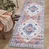 Rugs Machine Washable Area Non-Slip Stain Resistant Rug, Kids & Pets Friendly, Vintage Boho Carpet, Low Pile Indoor Rugs - 3 of 4