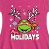 Girls' - Teenage Mutant Ninja Turtles - Happy Holidays Fit & Flair Cap Sleeve Dress - 2 of 2