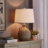 Maxax 24" Rustic Table Lamp, Farmhouse Bedside Lamp with USB Charging Port for Nightstand or Bedroom - 2 of 4