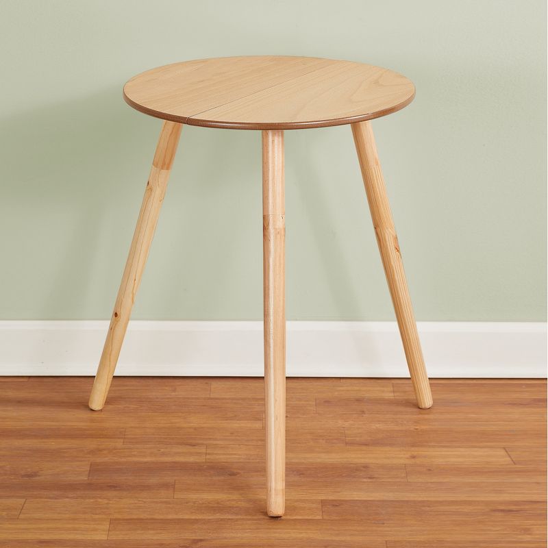 Collections Etc 20-Inch Diameter Round Wooden Side Accent Table 20 X 20 X 25.5 N/A, 2 of 4