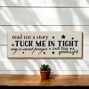 Slickblue Sweet Goodnight Quote Sign, 3.5x10 Rustic Knotty Pine Wood Plaque, Wall or Shelf Decor - 3 of 3