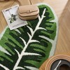 Zarkea™ Microfiber Green Botanical Design Rug,Washable Anti-Slip Mat for Indoor/Outdoor & Pet-Friendly Use - 3 of 4