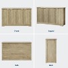 Garvee Fluted 4-Door Buffet Cabinet with Adjustable Shelves, Modern Sideboard Credenza Floor Mount Storage - 3 of 4
