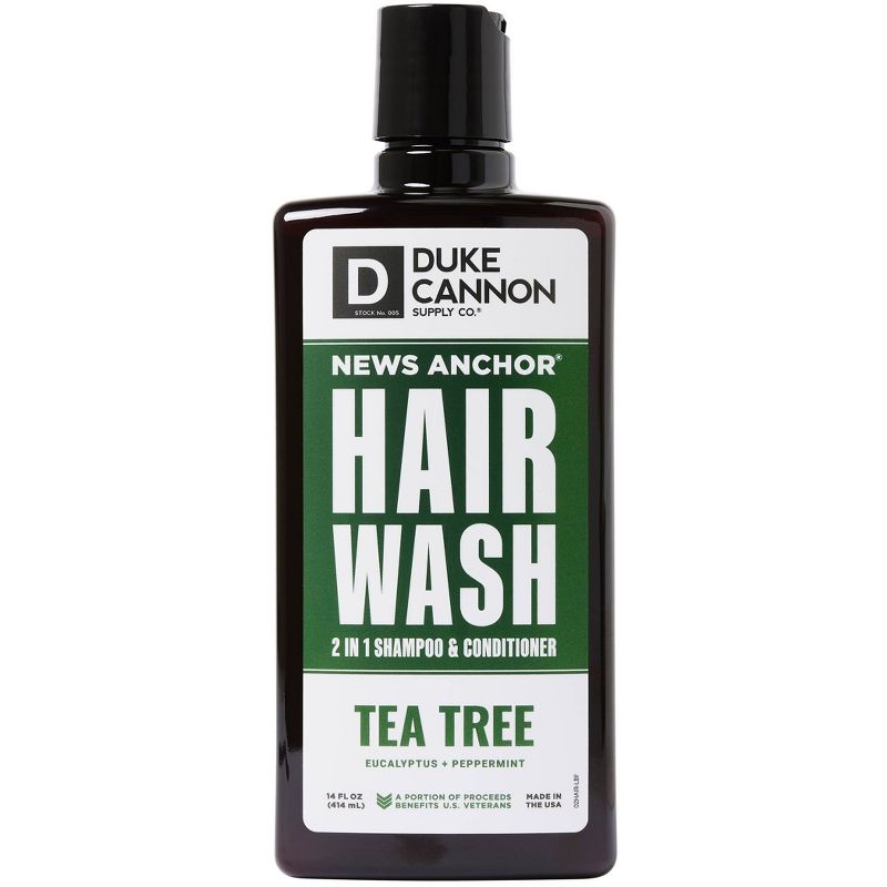 Duke Cannon Supply Co. Tea Tree Sulfate Free 2-in-1 Hair Wash - 14 fl oz, 1 of 9