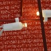 18" Prelit LED Tinsel Fabric "JOY" Warm White Lights - National Tree Company - 3 of 4