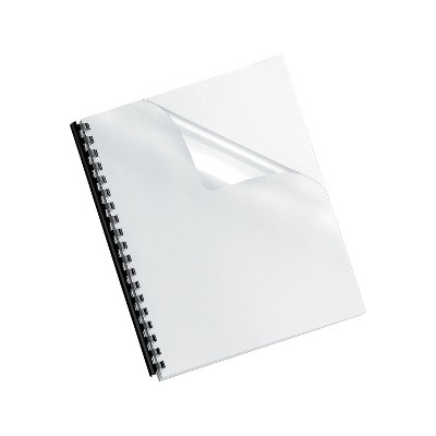 Fellowes Crystals Presentation Covers Letter Size Clear 25/Pack (52043) 789338