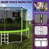 NAYSAYE Trampoline 14FT for Kids and Adults with Safety Net and Ladder for Outdoor Family Fun, Green, 168.11"*107.87"*134.58" - 3 of 4