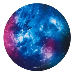 Insten Round Mouse Pad Galaxy Space Nebula Design, Non Slip Rubber Base, Smooth Surface Mat, For Home Office Gaming (7.9" x 7.9") - 1 of 4