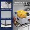 WhizMax Electric Deep Fryer Stainless Steel with Basket, 8L/8.45QT Countertop Fryers, 1600W Single Tank Electric Fryer - 3 of 4