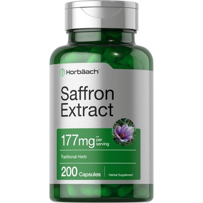 Horbaach Saffron Extract 177 mg | 200 Capsules