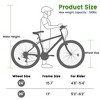 VASIP 24 Inch Mountain Bike for Adults & Teens ,21-Speed Gears & Dual V-Brakes, Durable Carbon Steel Frame for Mountain Trails,Black+Green - 3 of 4