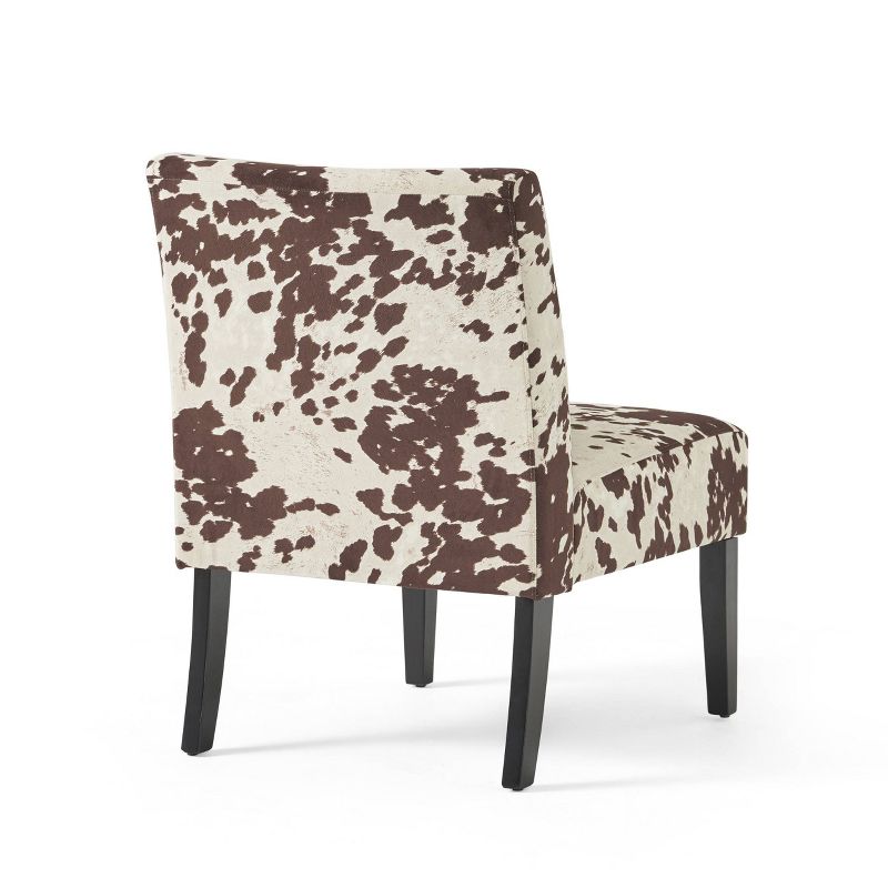 Kassi Cowhide Print Upholstered Accent Chair - Christopher Knight Home, 4 of 6