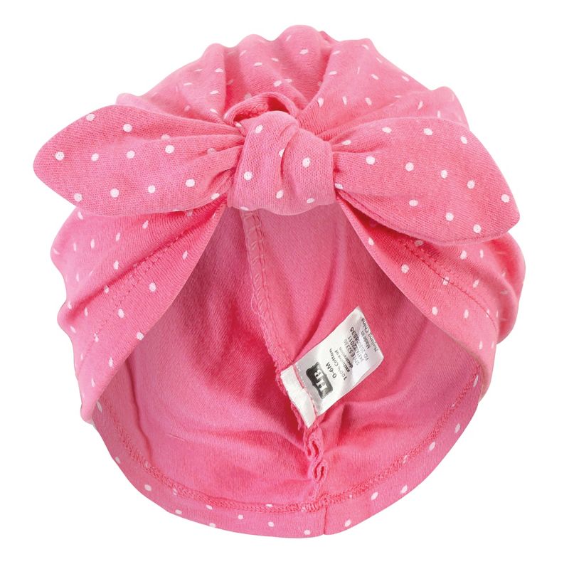 Hudson Baby Baby Girl Turban Cotton Headwraps, Leopard, One Size, 6 of 7